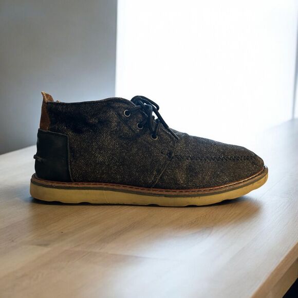 TOMS Men's Chukka Boot - Size 12 - Grey/Black - Picture 4 of 7